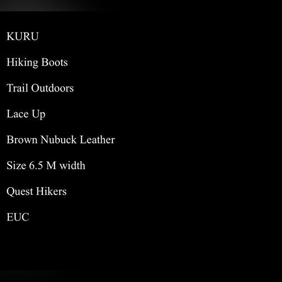 KURU Quest Hiking Tan and Brown Leather Boots - 6.5 - Picture 8 of 8